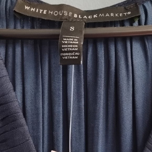 ⭐NWT Stunning 🌹 White House Black Market Deep Blue Maxi Dress Size Small - Picture 3 of 7